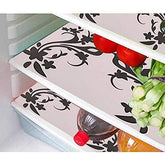 Kuber Industries Cloth 3 Pieces Fridge Mat, 1 Piece Handle Cover and 1 Pieces Fridge Top Cover (Multi)-CTKTC2777